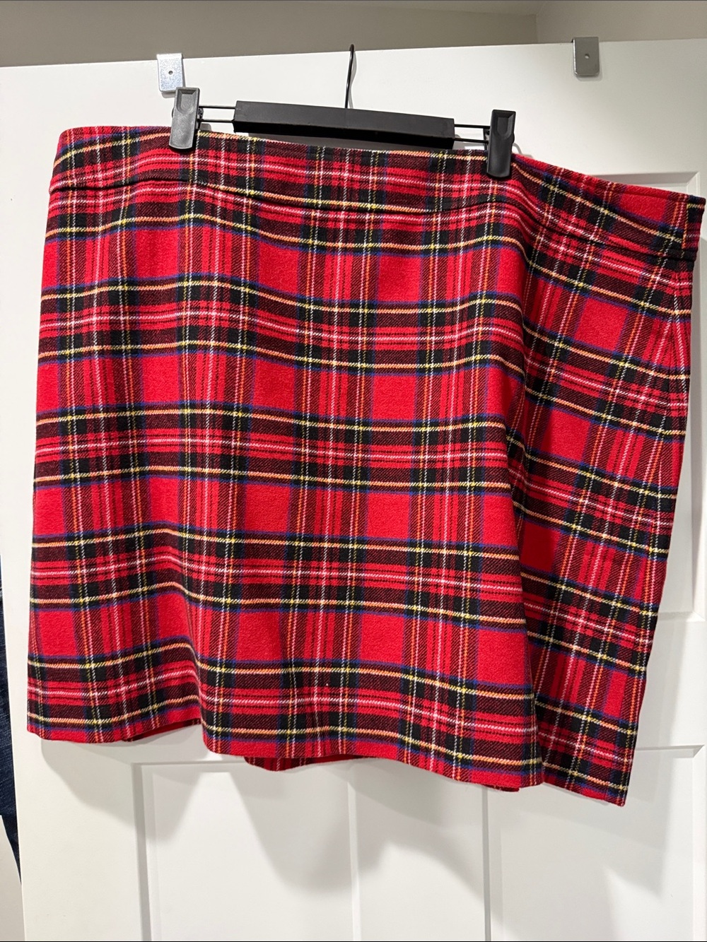 J Crew Wool Tartan Pattern Mini Skirt